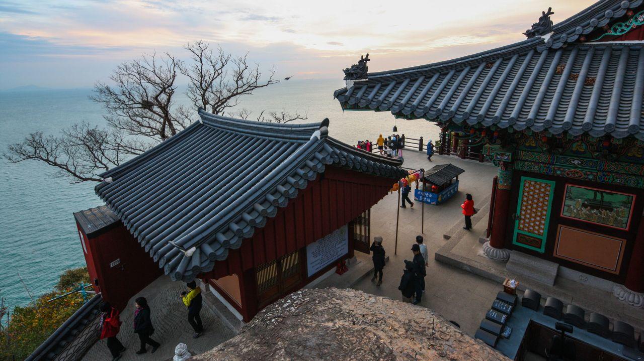 Hyangilam Temple on the southern coast.