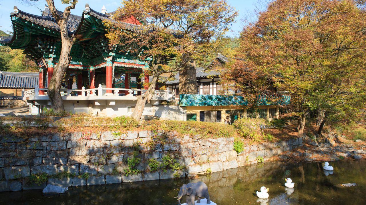 Magoksa Temple houses several cultural treasures.