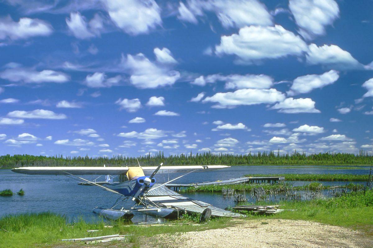 Bushcraft landing stage in Wood Buffalo National Park, Alberta, Canada - © Pecold / Shutterstock